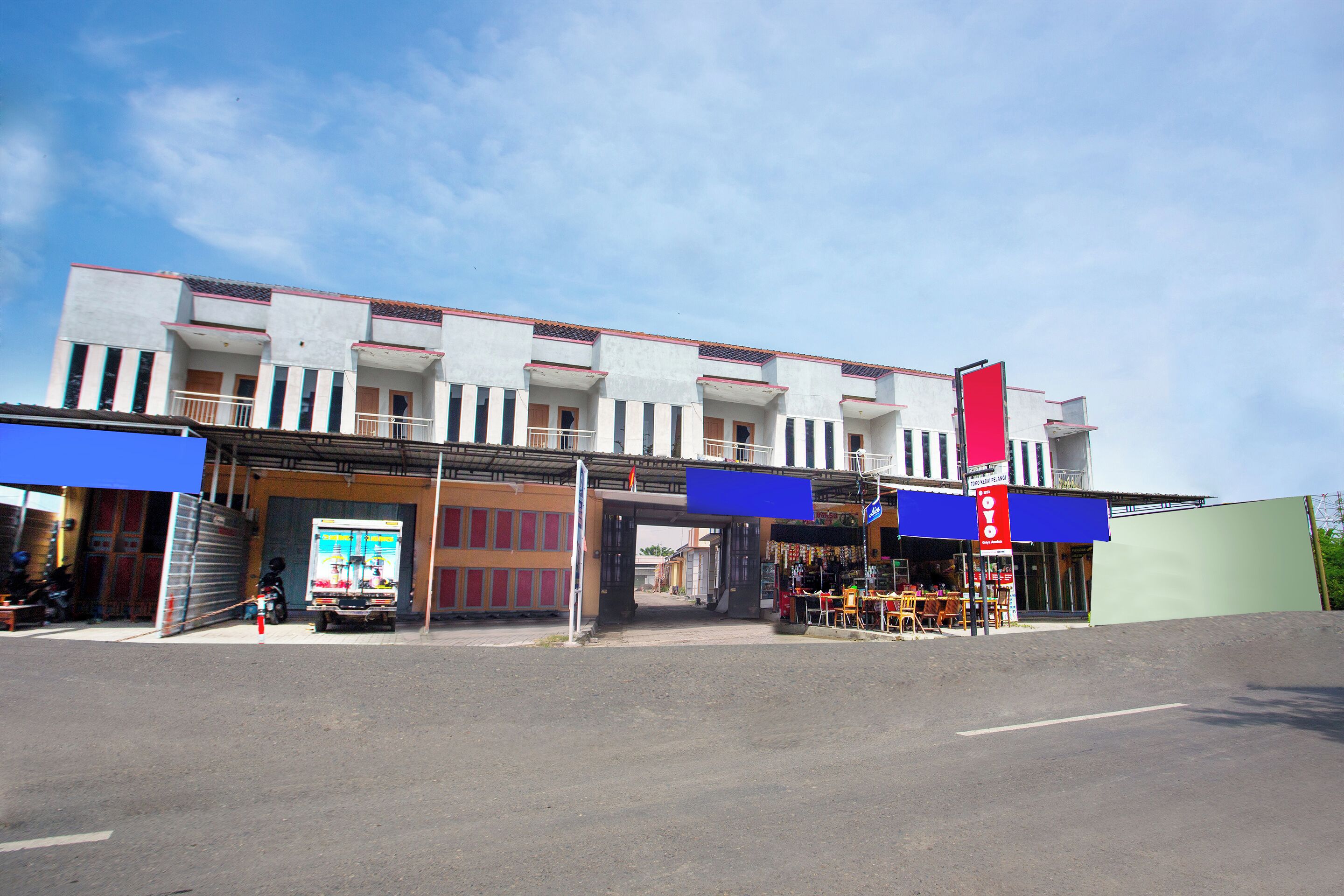 Fachada de la propiedad