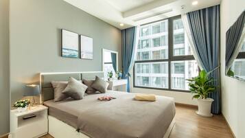 3 chambres, fer et planche Ă repasser, Wi-Fi, draps fournis