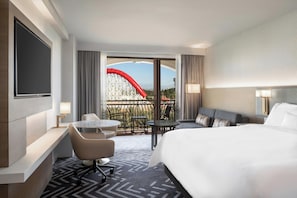 Room, 1 King Bed with Sofa bed, Balcony, Theme Park View | View from room