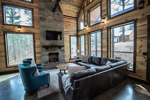 Télévision, cheminée