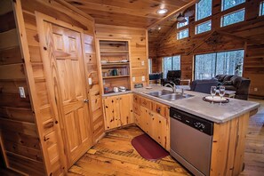 Oven, stovetop, dishwasher, coffee/tea maker