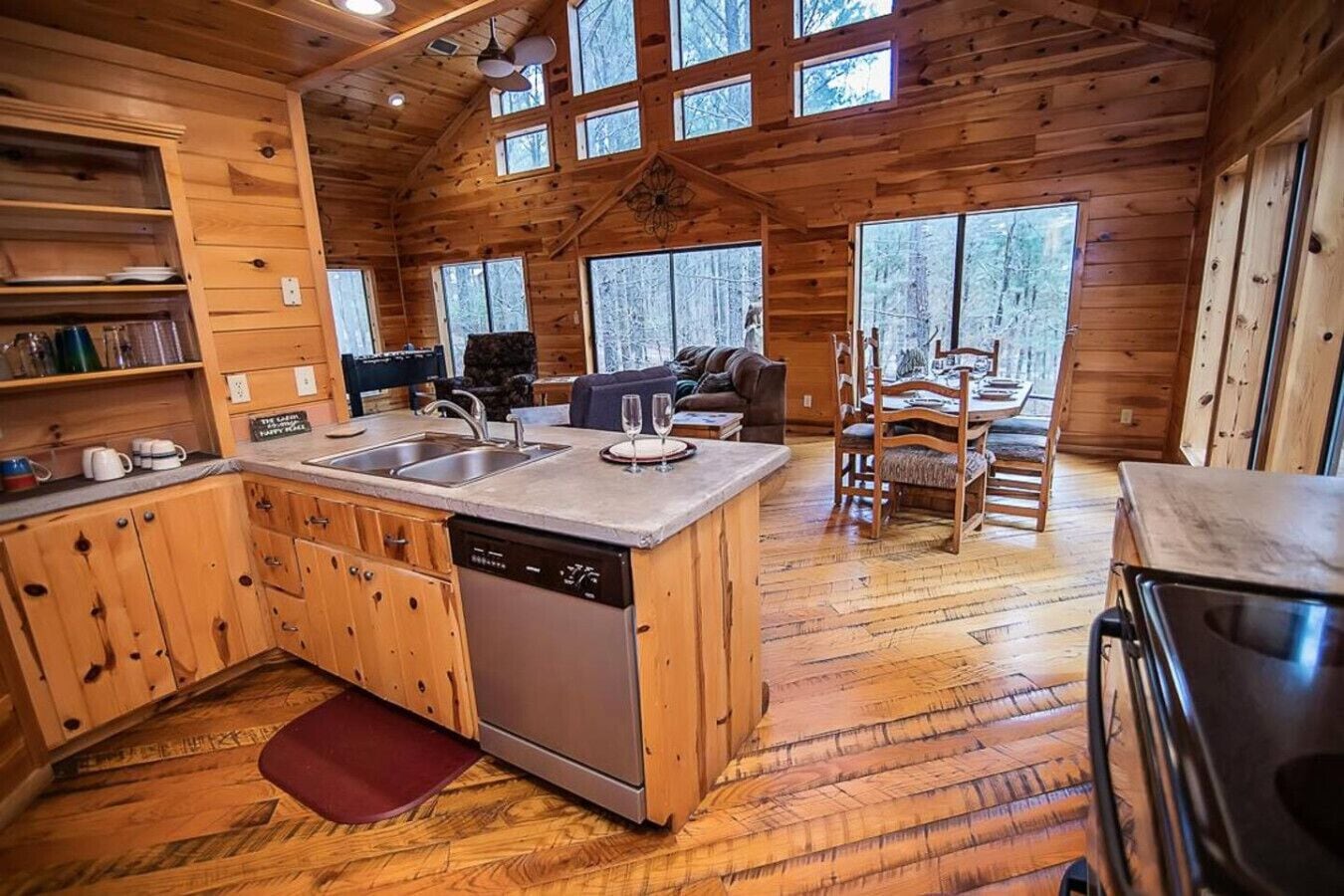 Oven, stovetop, dishwasher, coffee/tea maker