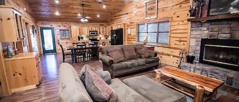 Télévision, cheminée