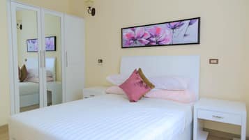 3 bedrooms, premium bedding, in-room safe, individually decorated