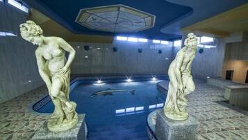 Una piscina cubierta