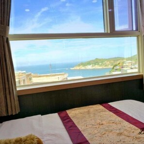Dreibettzimmer, Meerblick | Blick vom Balkon