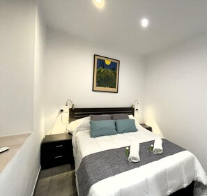 2 makuuhuonetta, vuodevaatteet