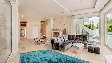 Villa, 6 Bedrooms | Living area | Flat-screen TV