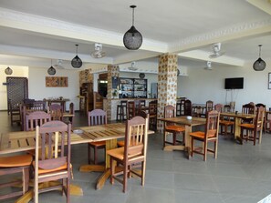 International cuisine, beach views