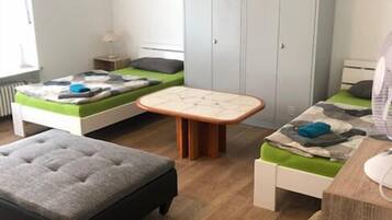 Individually decorated, individually furnished, iron/ironing board