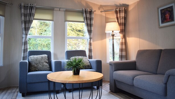 Chalet, 2 Bedrooms | Living room - VDB Holiday - Recreatiepark de Voorst (Kraggenburg)