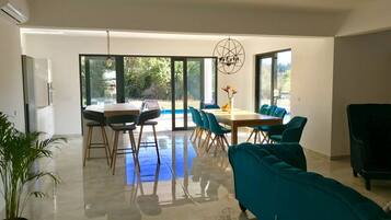 Villa, Private Pool | Living area | Flat-screen TV