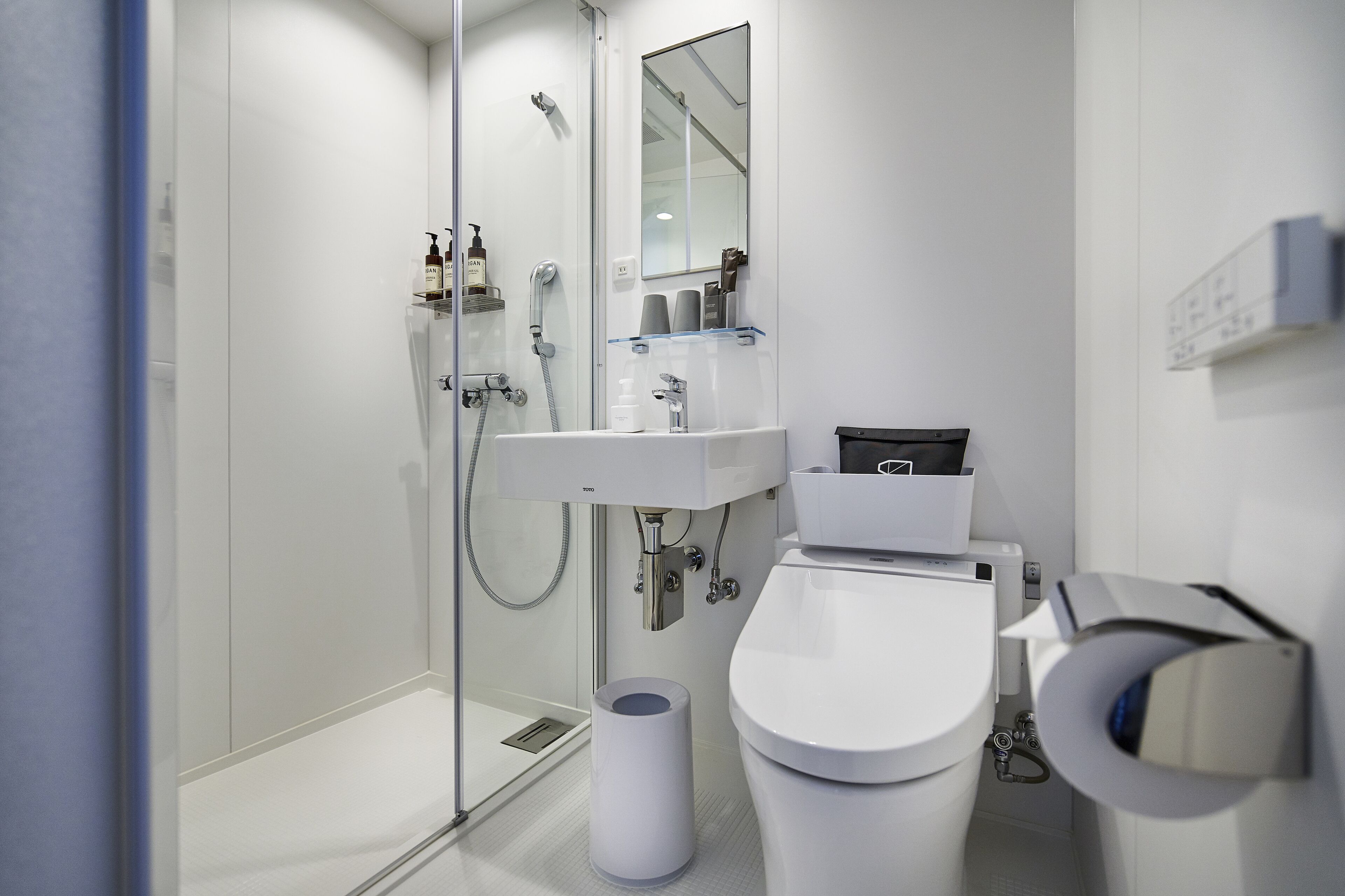 free toiletries, hair dryer, bathrobes, slippers