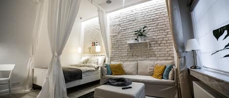Apartemen Deluks | 1 kamar tidur dan didekorasi berbeda-beda