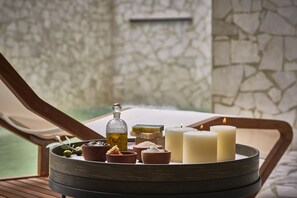 Area per trattamenti esterna, bagno turco/hammam