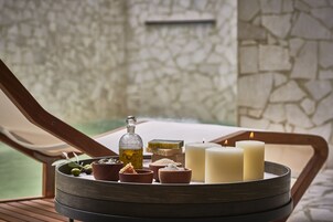 Área de tratamiento exterior, baño turco/hammam, tratamientos corporales