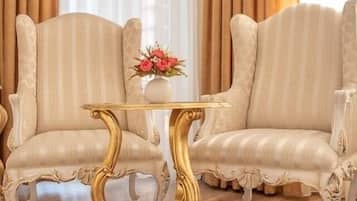 Luxury Double Room | Living area | LCD TV