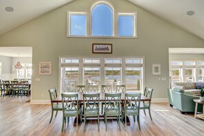 Dining - Enjoy Sounds Beachy, an 8-bedroom haven in North Topsail Beach, NC with stunning water views. (North Topsail Beach)