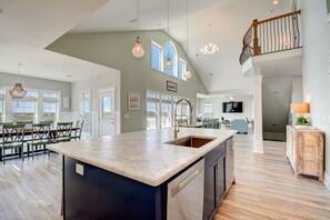 Interior - Enjoy Sounds Beachy, an 8-bedroom haven in North Topsail Beach, NC with stunning water views. (North Topsail Beach)