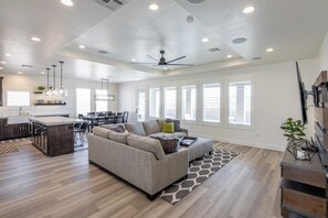 Smart TV, DVD player, ping pong