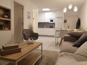 TV, fireplace, Netflix, books