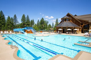 A heated pool