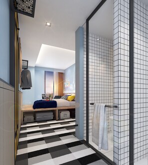 Room (One of a Kind) | Bathroom | Shower, hair dryer, towels, soap - lyf Sukhumvit 8 Bangkok (Bangkok)