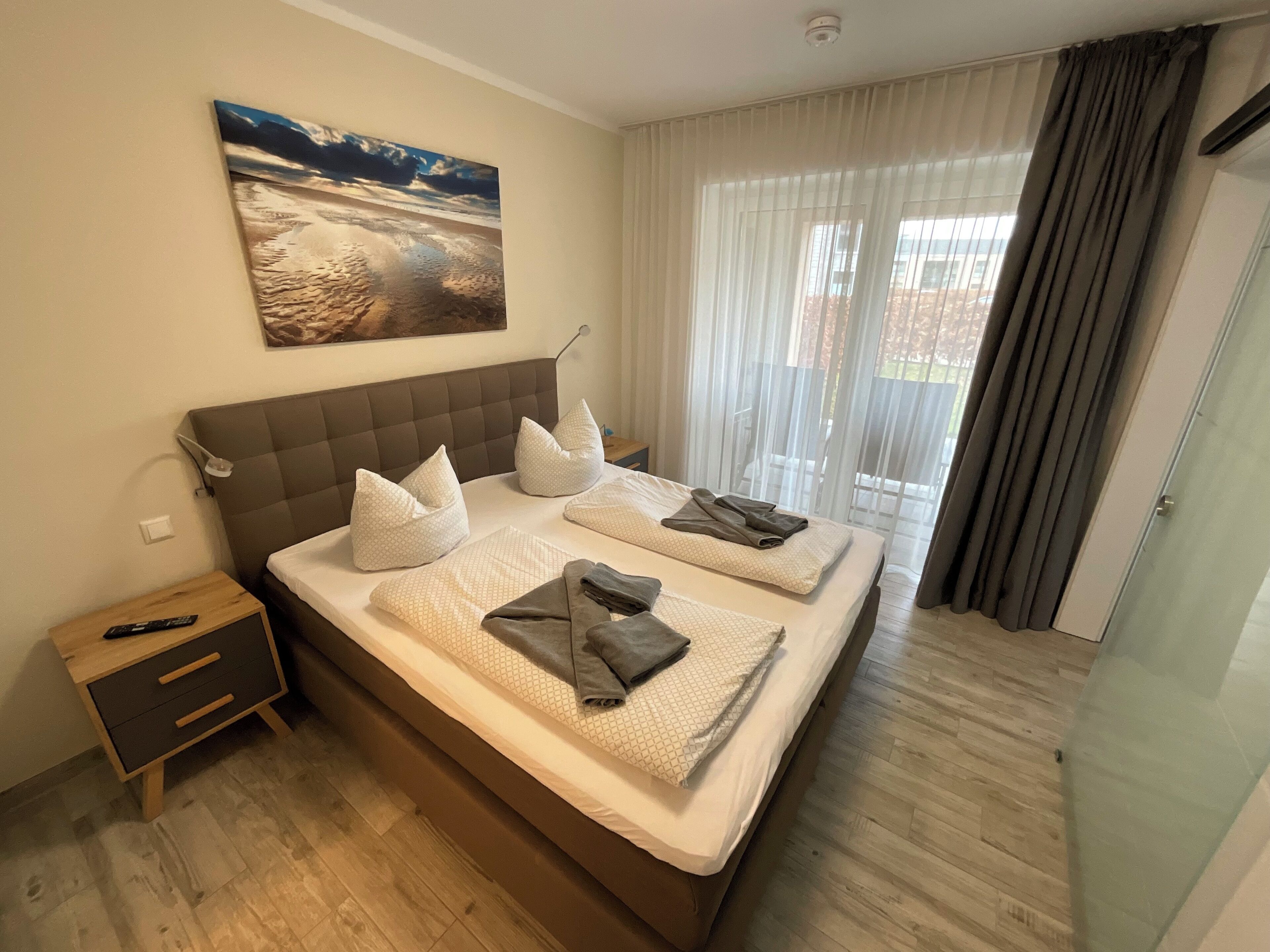 1 dormitori, un bressol de viatge i wifi gratuïta 