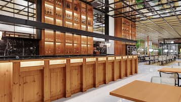 Breakfast and dinner served, pool views