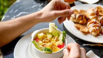 Daily buffet breakfast (EUR 30 per person)