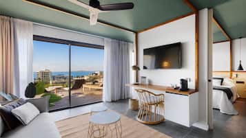 Suite, Terrace, Sea View | 1 bedroom, premium bedding, down comforters, memory foam beds