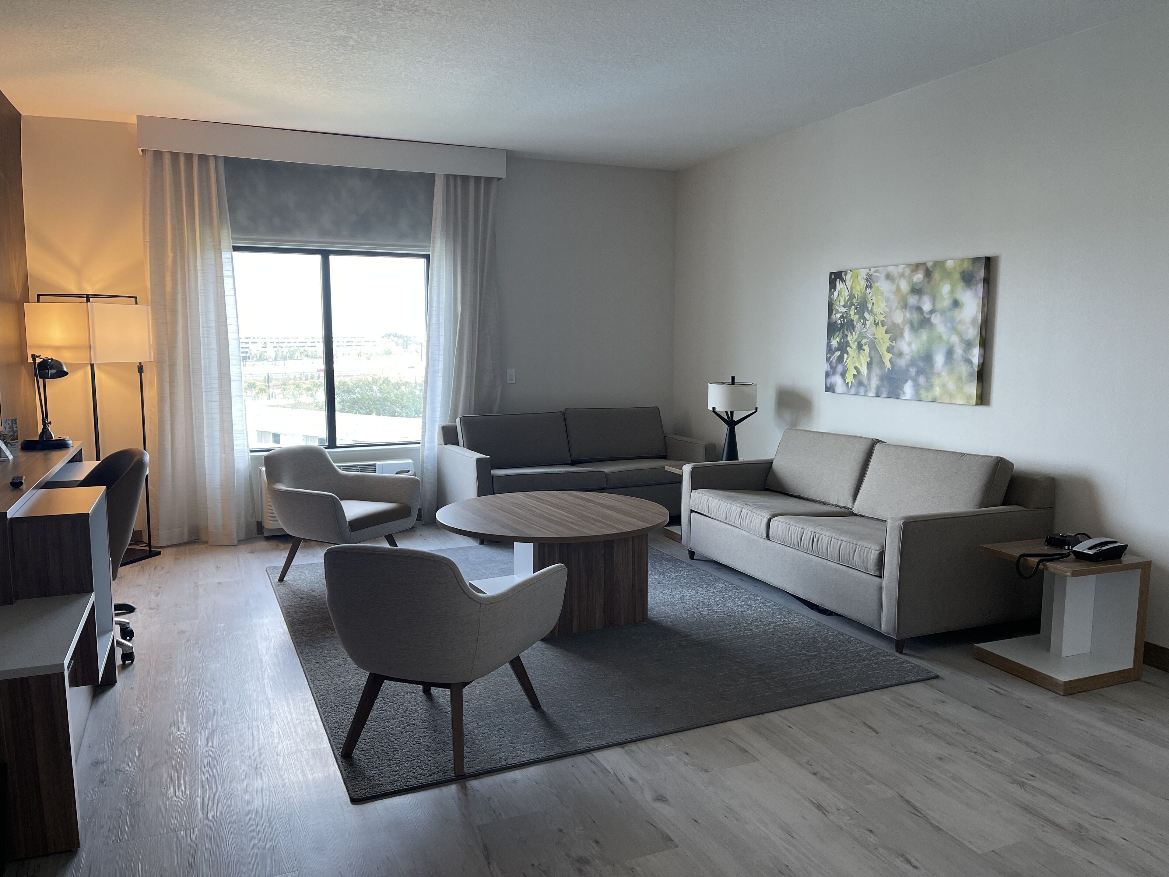 comfort room, 2 double beds, accessible (mobility) | living area | 45-inch flat-screen tv with digital channels, tv