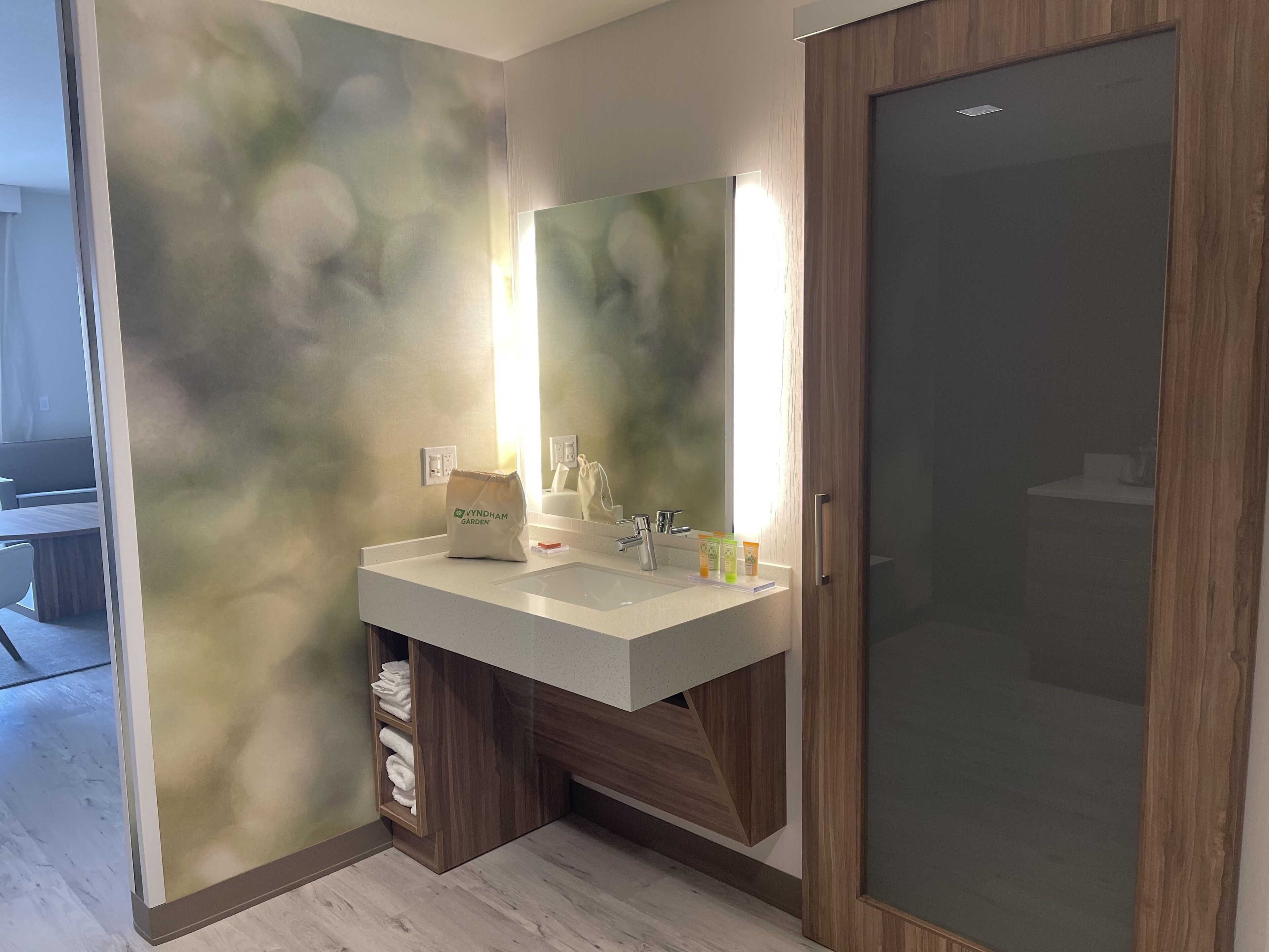 comfort room, 2 double beds, accessible (mobility) | bathroom | shower, rainfall showerhead, free toiletries, hair dryer