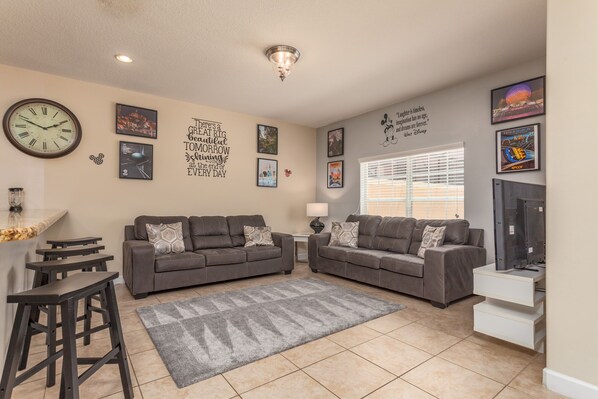 Living room - Paradise Palms-ru1074 (Kissimmee)