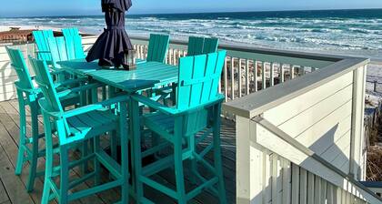 BUILT ON THE SAND! STEP OUT UR BACK DOOR ONTO YOUR OWN EXCLUSIVE PRIVATE BEACH!