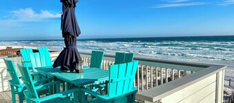 BUILT ON THE SAND! STEP OUT UR BACK DOOR ONTO YOUR OWN EXCLUSIVE PRIVATE BEACH!