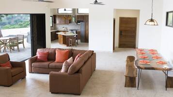 Luxury Villa, 4 Bedrooms, Private Pool, Ocean View | Living area | Smart TV