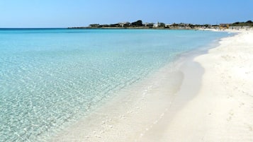 En la playa