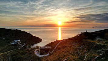 Vue sur la plage/lâocĂ©an