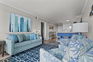 Condo, 2 Bedrooms | Living room | 32-inch TV with satellite channels - Sea Spray (Atlantic Beach)