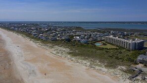Beach nearby, white sand