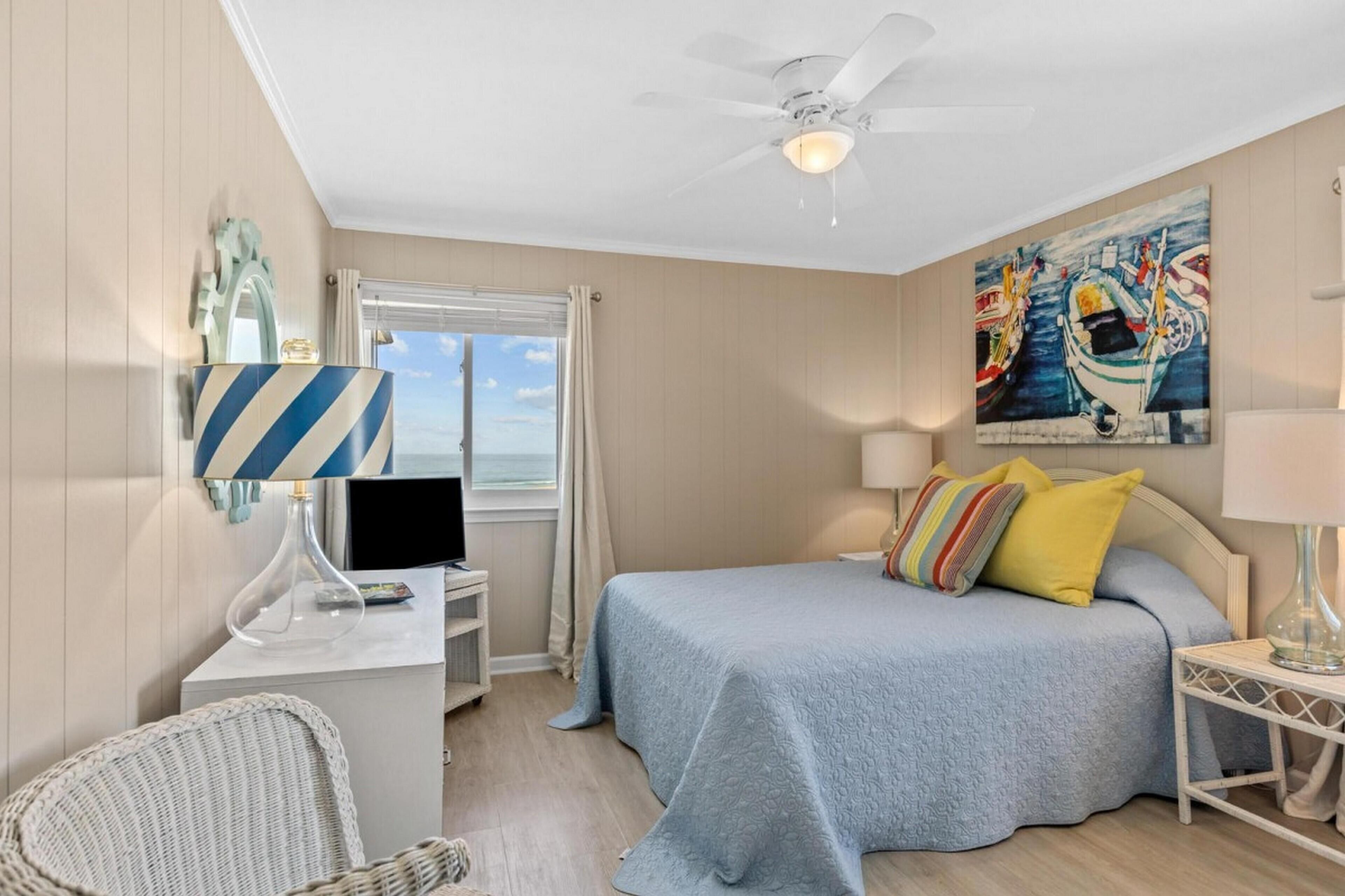 公寓客房, 2 間臥室, 海景 | 獨特裝潢、布置獨特、筆電工作空間、床單