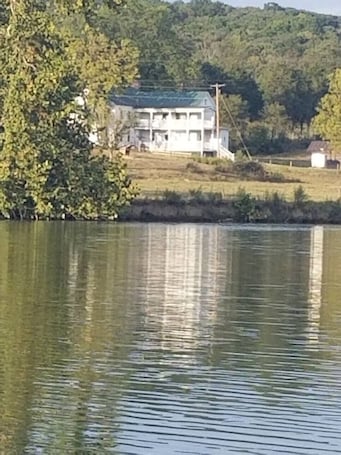 Exterior. Luray farmhouse on the river
