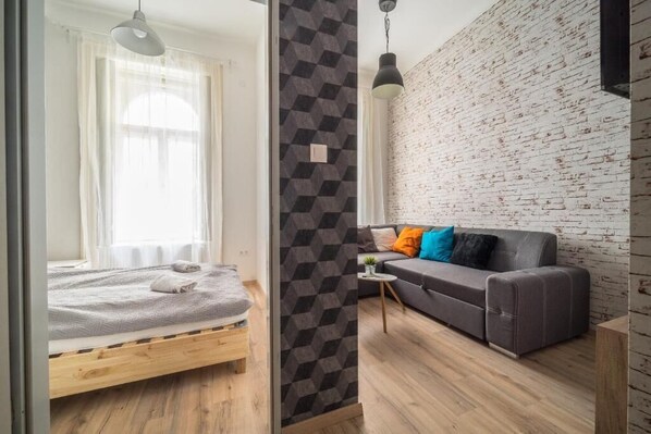 Appartement | 1 slaapkamer, een laptopwerkplek, verduisterende gordijnen, gratis wifi