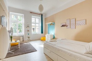 Apartment | 1 Schlafzimmer, laptopgeeigneter Arbeitsplatz, Verdunkelungsvorhänge