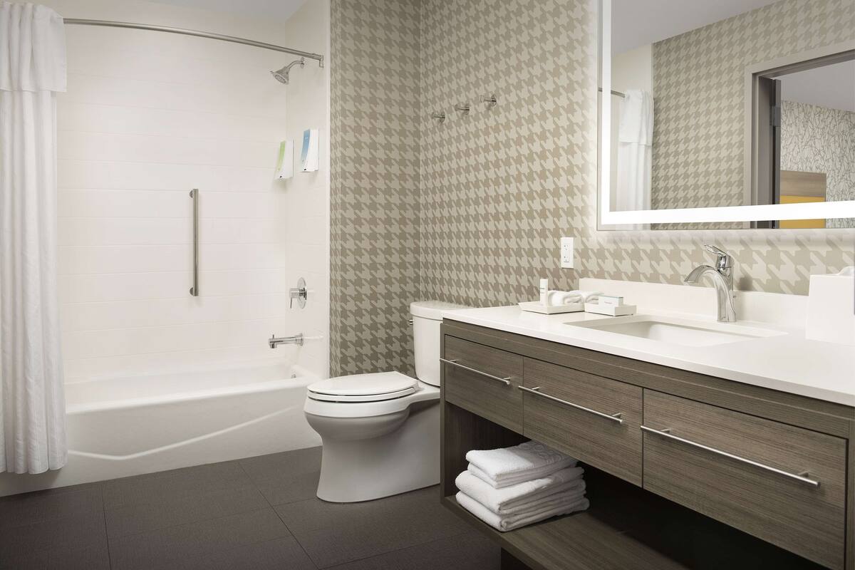 free toiletries, hair dryer, towels, soap