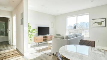 Flat-screen TV, streaming services