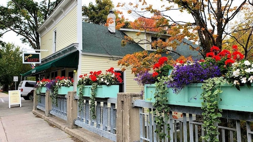 The Boathouse on Waukazoo!  Beach, Bars, Brewery all within a block!