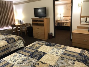 Family Suite, 1 Bedroom | Laptop workspace, iron/ironing board, free WiFi, bed sheets - Dutch Country Inn (Kalona)