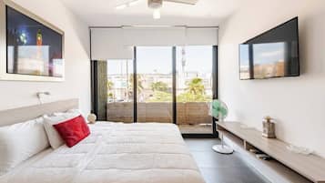 1 bedroom, travel crib, WiFi, bed sheets